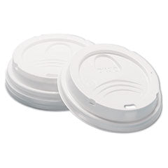 Traveler Dome Hot Cup Lid, Fits 8 oz Cups, White, 100/Pack, 10 Packs/Carton