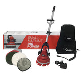 MotorScrubber M3L 7 1/2" AGM Cordless Hand Held Disc Floor Scrubber Kit with 47" Handle