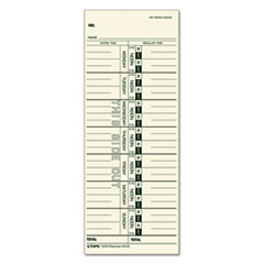 Time Clock Cards, Replacement for 10-800292/M-33, One Side, 3.5 x 9, 100/Pack(TOP12593)