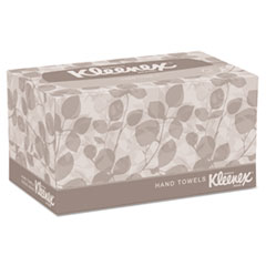 KIMBERLY CLARK Hand Towels, POP-UP Box, Cloth, 1-Ply, 9 x 10.5, Unscented, White, 120/Box, 18 Boxes/Carton