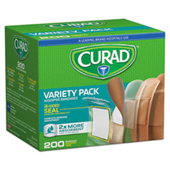 Variety Pack Assorted Bandages, 200/Box (MIICUR0800RB)