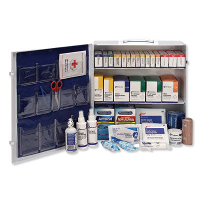 First Aid Only, ANSI 2015 Class A+ Type I and II, Industrial First Aid Kit 100 People, 676 Pieces, Metal Case