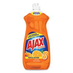 AJAX Ultra Triple Action Liquid Dish Soap - Liquid - 28 fl oz (0.9 quart) - Citrus Scent - 9 / Carton - Orange