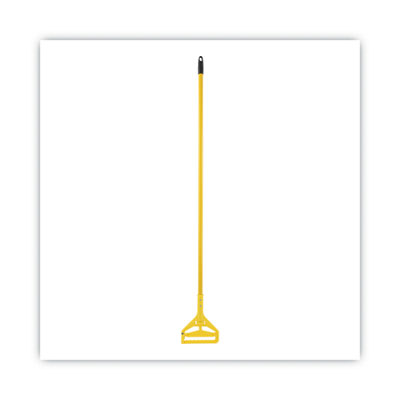 Quick Change Side-Latch Plastic Mop Head Handle, 60" Aluminum Handle, Yellow (BWK6200