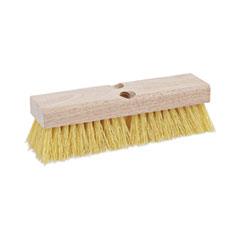 Deck Brush Head, 2" Cream Polypropylene Bristles, 10" Brush - Janitorial Superstore