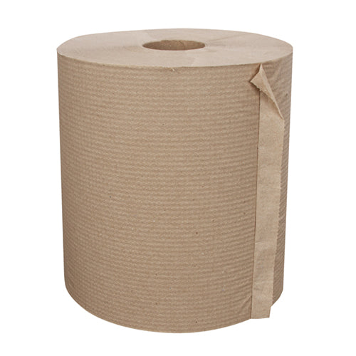 Hardwound Natural Towel 7.875 x 800, 6-rolls (S1286)