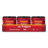 Folgers Coffee, Classic Roast, Ground, 25.9 oz Canister, 6/Carton