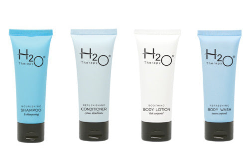 H2O Set 25ea Sham, Cond, Body Wash, Lotion