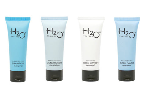 H2O Set 25ea Sham, Cond, Body Wash, Lotion