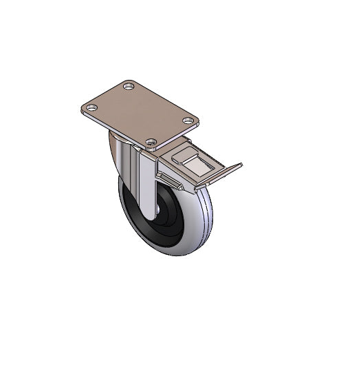 H668 4″ Locking Swivel Caster (H668)