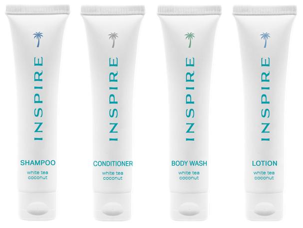 Inspire Tube Sets, 25ea Sham, Cond, Body Wash, Lotion