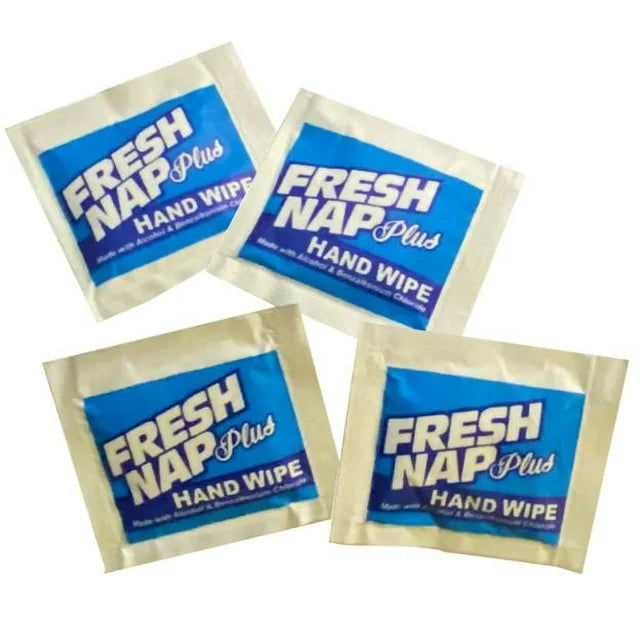 Kari-Out Co. - Fresh Nap Plus 4"x7" Antiseptic Hand Wipe Towelettes  (1,000 Pks per case)(6700301)