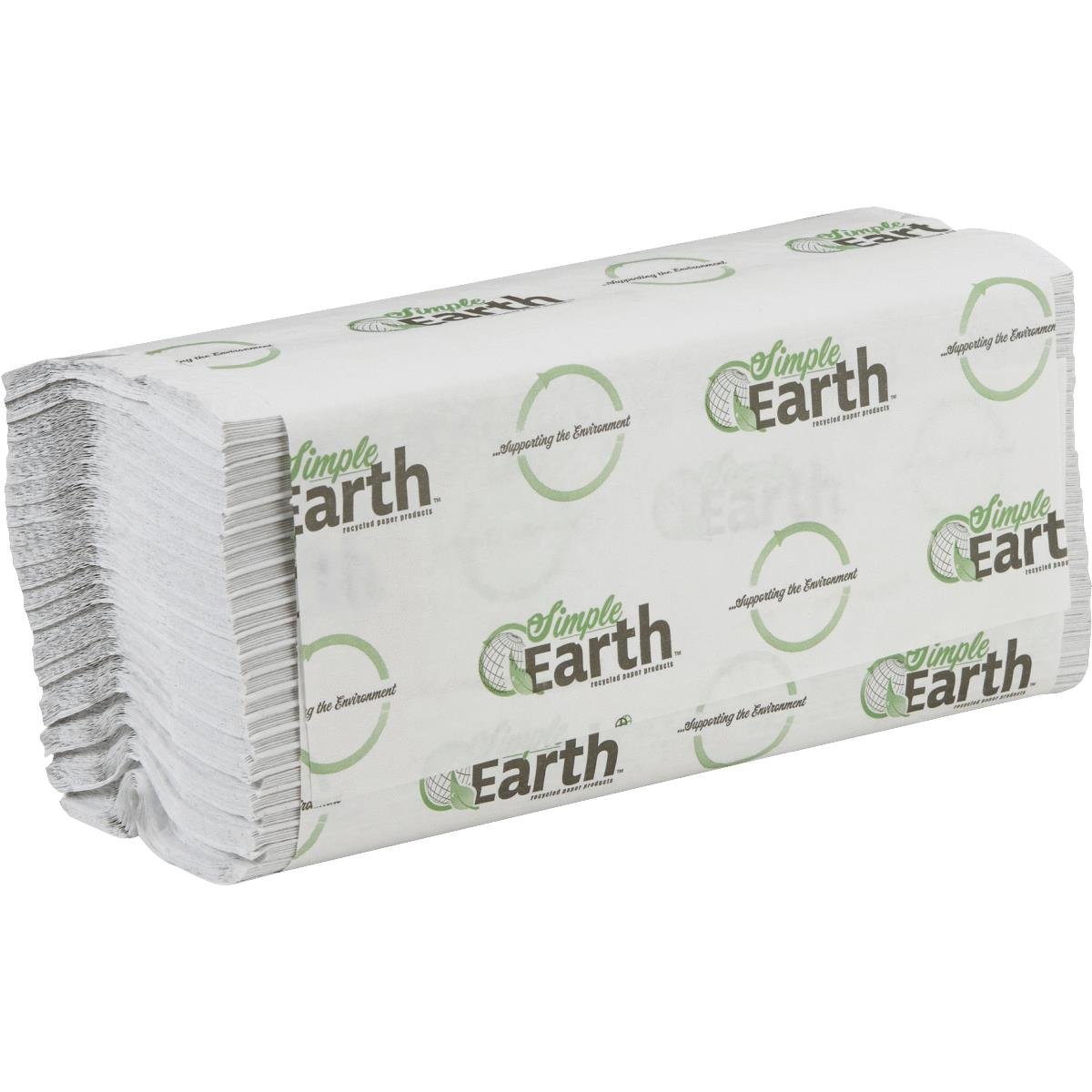 Simple Earth C-Fold Towel 11.42" X 10" White 2400 / cs