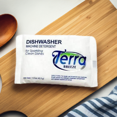 Terra Breeze Auto Dish Detergent Powder, 1.5 oz Packet