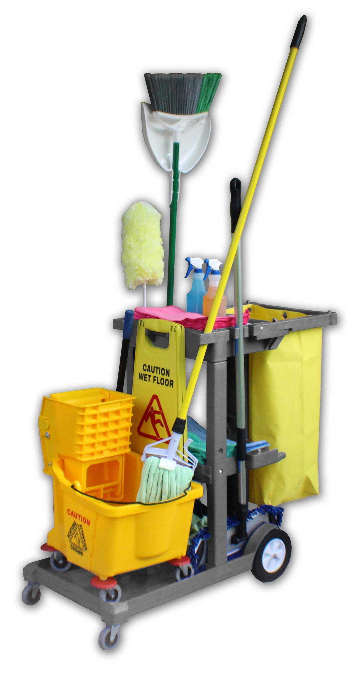 Gray Janitor Cart (#8466)