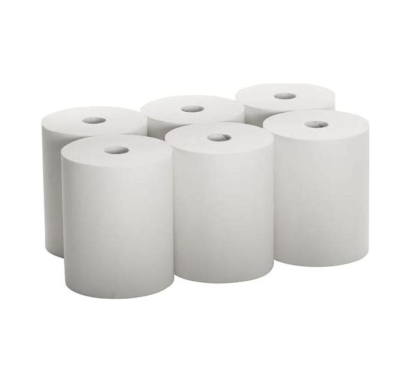 10" Hardwound Paper Towel (Fits in Enmotion dispensers), 6X 800 Feet, (#2412) White PAP