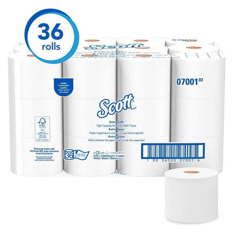 Scott 07001 Essential Extra Soft Coreless Standard Roll Bathroom Tissue (Elite Program) - Janitorial Superstore