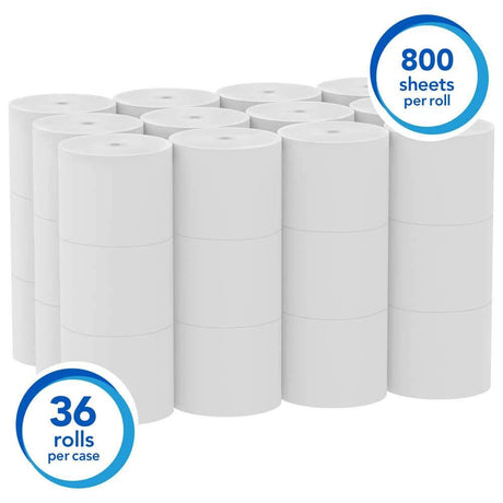 Scott 07001 Essential Extra Soft Coreless Standard Roll Bathroom Tissue (Elite Program) - Janitorial Superstore