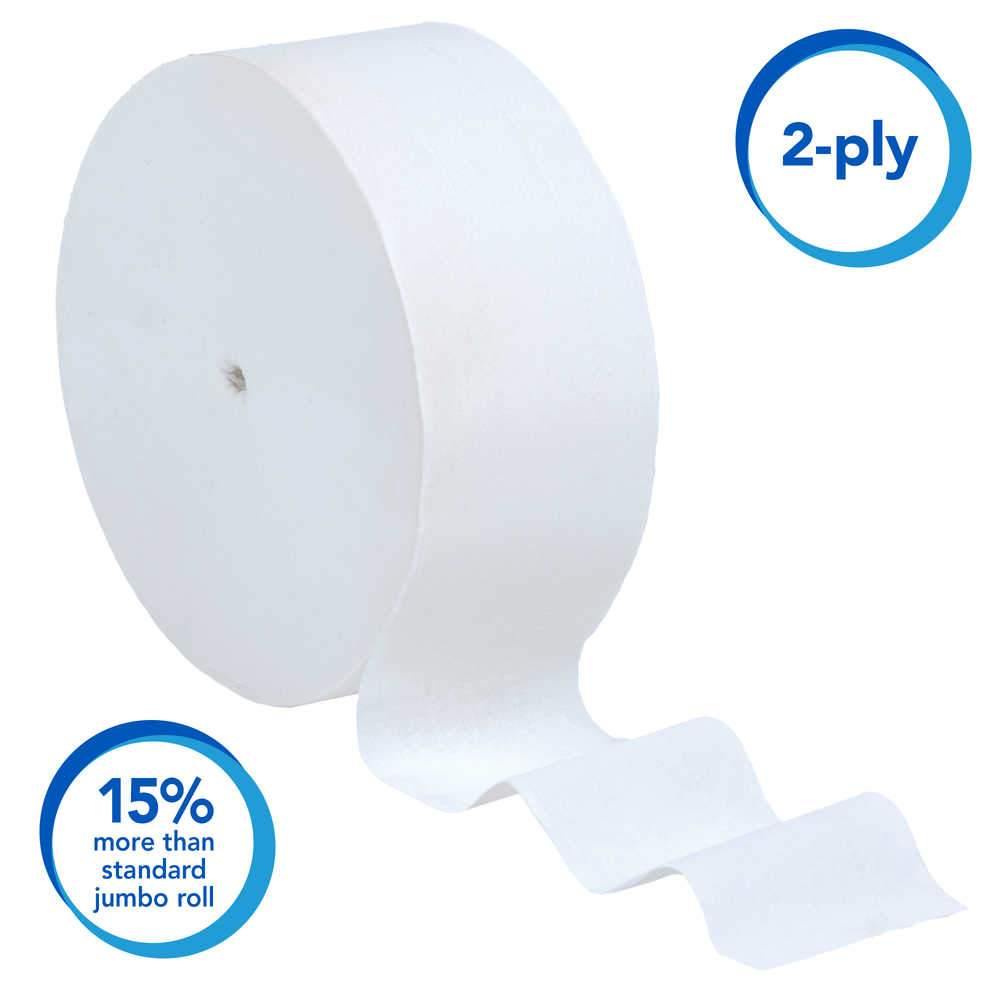 Scott 07006 Essential Coreless JRT 2-ply Toilet Paper, 12 Rolls of 1150 Feet (Elite Program) - Janitorial Superstore