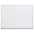 UNIVERSAL OFFICE PRODUCTS Dry-Erase Board, Melamine, 24 x 18, Satin-Finished Aluminum Frame - Janitorial Superstore