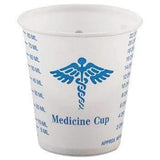 SOLO® Cup Company Paper Medical & Dental Graduated Cups, 3oz, White/Blue, 100/Bag, 50 Bags/Carton - Janitorial Superstore