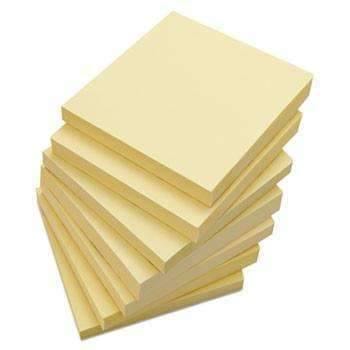 Universal® Standard Self-Stick Notes, 3 x 3, Yellow, 100-Sheet, 12/Pack - Janitorial Superstore