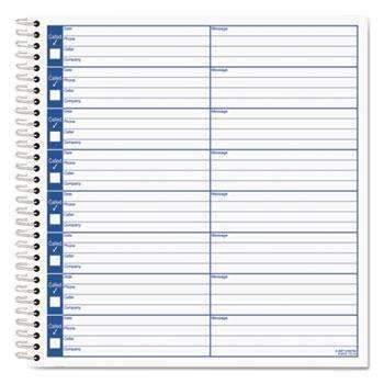 TOPS™ Voice Message Log Books, 8 1/4 x 8 1/2, 800-Message Book - Janitorial Superstore