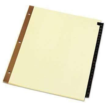 Universal® Leather-Look Mylar Tab Dividers, 25 Alphabet Tabs