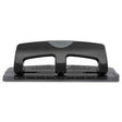 Swingline® 20-Sheet SmartTouch Three-Hole Punch, 9/32" Holes, Black/Gray - Janitorial Superstore