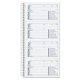 TOPS™ Spiralbound Message Book, 2 3/4 x 5, Two-Part Carbonless, 400/Book - Janitorial Superstore