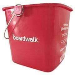 Sanitizing Bucket, 6 qt, Red, Plastic - Janitorial Superstore