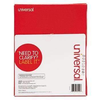 Universal® Ave5165 Laser Printer Permanent Labels, 8 1/2 x 11, White, 100/Box - Janitorial Superstore