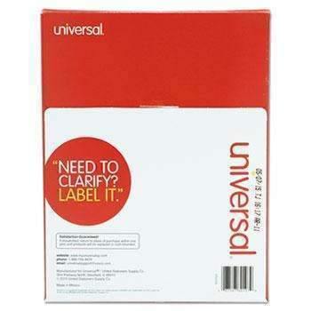 Universal® Ave 5164 Laser Printer Permanent Labels, 3 1/3 x 4, White, 600/Box - Janitorial Superstore