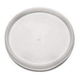 Dart® Translucent Plastic Vented Flat Lid - 5-32 oz 1000cs - Janitorial Superstore