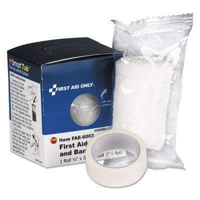 FIRST AID ONLY, INC. SmartCompliance First Aid Tape/Gauze Roll Combo, 1/2"x5 yd. Tape, 2"x4 yd. Gauze - Janitorial Superstore