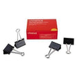 Universal® Large Binder Clips, 1" Capacity, 2" Wide, Black, 12/Box - Janitorial Superstore