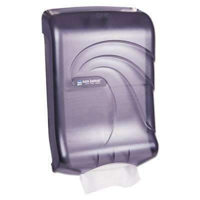 San Jamar SJMT1790TBK Large Capacity Ultrafold Multifold/C-Fold Towel Dispenser, Black - Janitorial Superstore