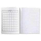 Universal® Composition Book, Wide Rule, 9 3/4 x 7 1/2, White, 100 Sheets, 6/Pack - Janitorial Superstore