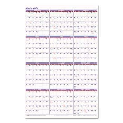 AT-A-GLANCE Yearly Wall Calendar, 24 x 36, 2023 - Janitorial Superstore