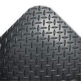 Crown Mats & Matting Industrial Deck Plate Anti-Fatigue Mat, Vinyl, 36 x 60, Black - Janitorial Superstore