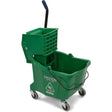 35QT GREEN MOP BUCKET,HEAVY DUTY SIDE PRESS WRINGER, - Janitorial Superstore