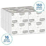 Kleenex 01500 C-Fold Towels, White, 2400 Sheets - Janitorial Superstore