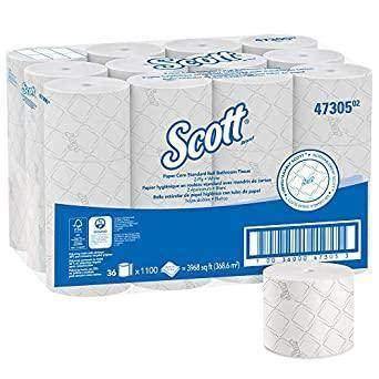 Scott® 47305 Pro Small Core Standard Roll Bath Tissue, 36 Rolls of 1,000 Sheets (Elite Program) - Janitorial Superstore