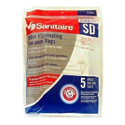 Sanitaire 63262B Style SD Arm & Hammer 5Pk Vac Bags Electrolux Duralux - Janitorial Superstore