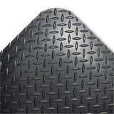 ROWN MATS amp; MATTING CD0023DB Industrial Deck Plate Anti-Fatigue Mat, Vinyl, 24 x 36, Black - Janitorial Superstore