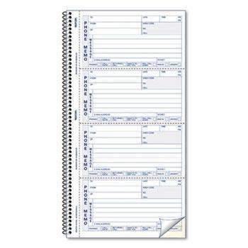 Rediform® Telephone Message Book, 2 3/4 x 5, Two-Part Carbonless, 400 Sets - Janitorial Superstore