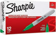 Fine Tip Permanent Marker, Green, Dozen SAN30004 - Janitorial Superstore