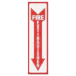 Headline® Sign Glow In The Dark Sign, 4 x 13, Red Glow, Fire Extinguisher - Janitorial Superstore