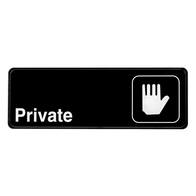 PRIVATE SIGN, 3″X9″ - Janitorial Superstore