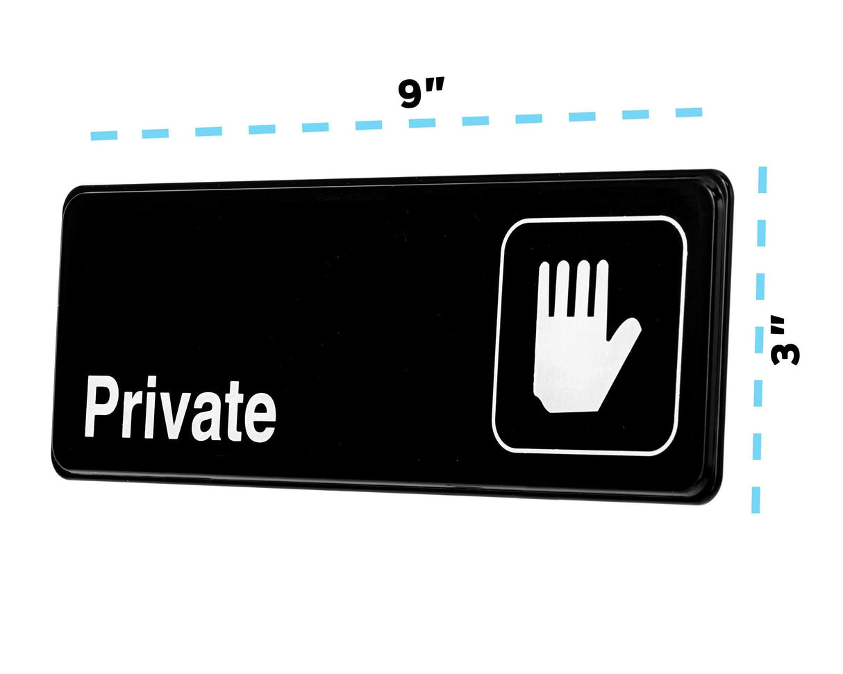 PRIVATE SIGN, 3″X9″ - Janitorial Superstore